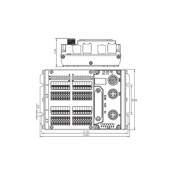 Multi-protocol modules IP20, 32DI PNP, Terminal, Remote module, 009B01